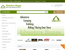 Tablet Screenshot of adventureshoppe.com